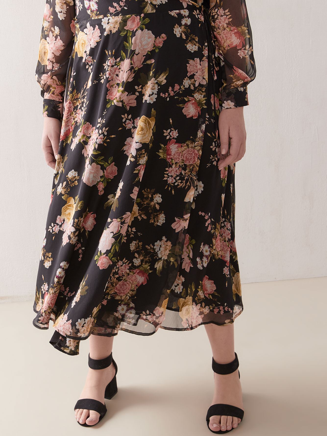 Floral Print Wrap Dress - Vince Camuto ...