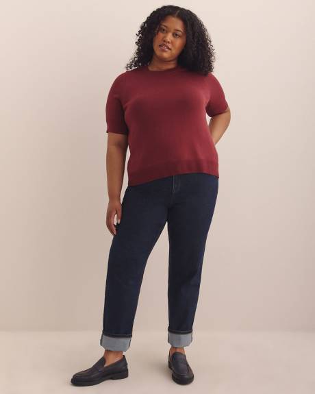 Responsible, Elbow-Sleeve Crewneck Sweater