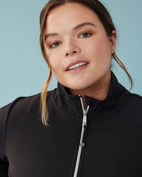 Manteau zippé à manches longues et col montant - Active Zone
