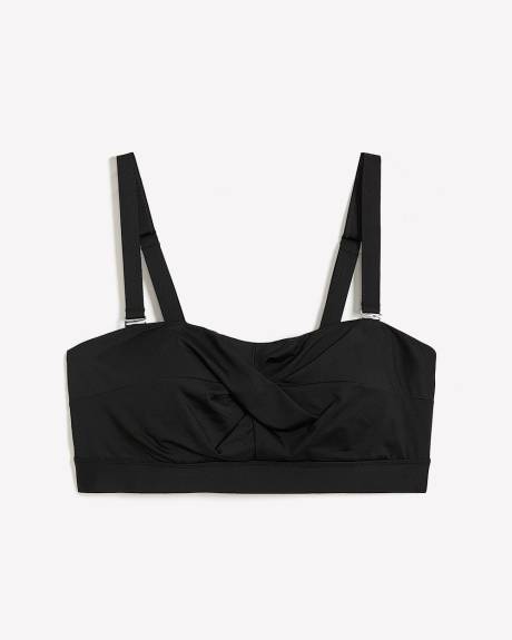 Black Twisted Bandeau Bikini