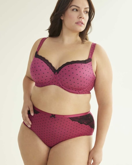 Printed Full Brief with Bow - ti Voglio