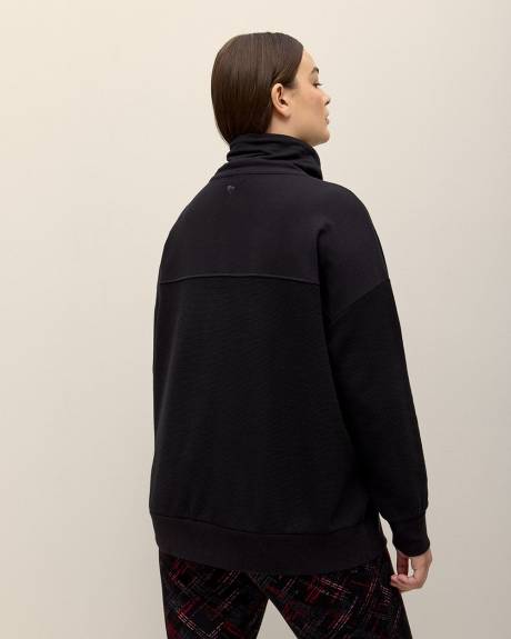 Pull en tricot gaufré avec col cheminée - Active Zone