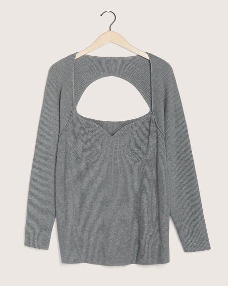 Bustier Cut-Out Sweater - Addition Elle