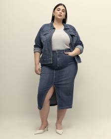 Responsible, Curvy Denim Maxi Skirt - d/C Jeans