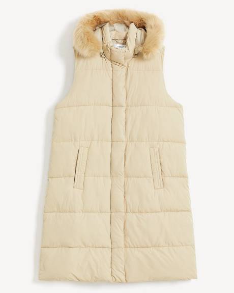 Responsible, Knee-Length Puffer Vest - Addition Elle
