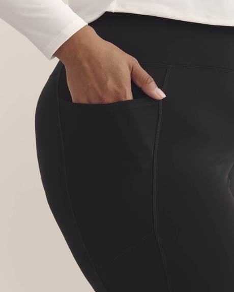 Responsible, Black Legging with Pockets - Active Zone