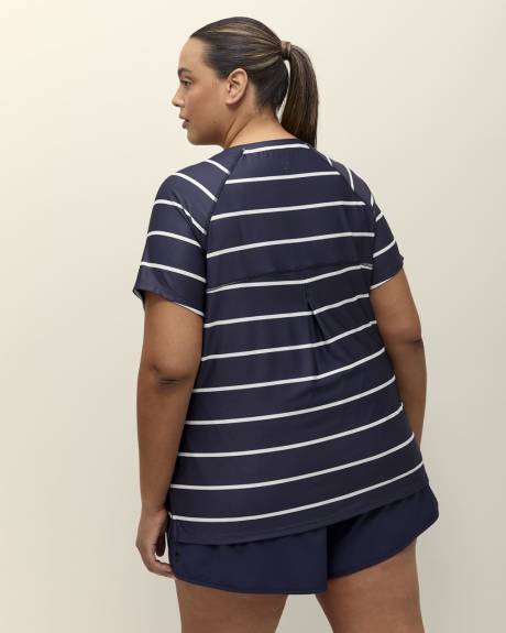 Printed Short-Sleeve Crew Neck T-Shirt - Active Zone