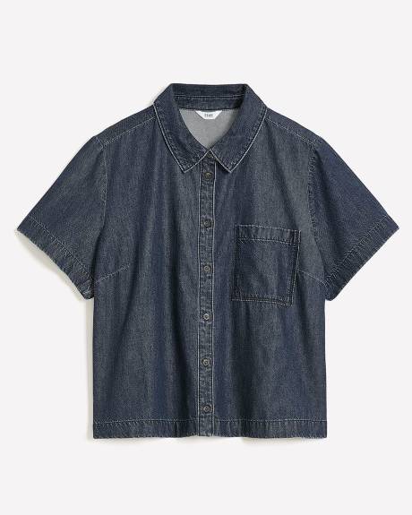 Responsible, Denim Buttoned-Down Shirt