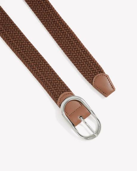 Ceinture extensible avec boucle ovale