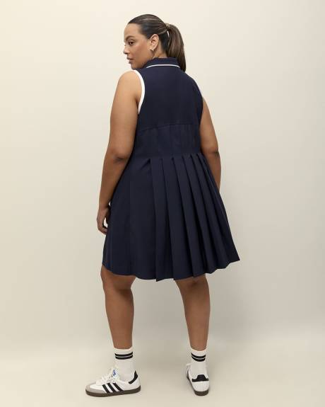 Robe polo évasée sans manches avec dos plissé - Active Zone
