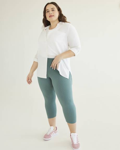 Legging capri texturé tendance