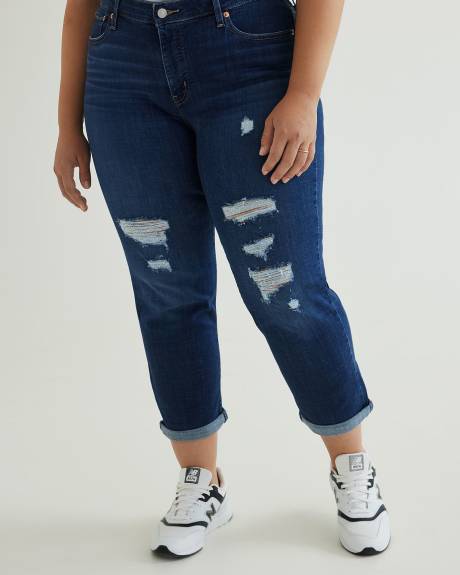 Boyfriend-Fit Jeans, Dark Denim - Levi's