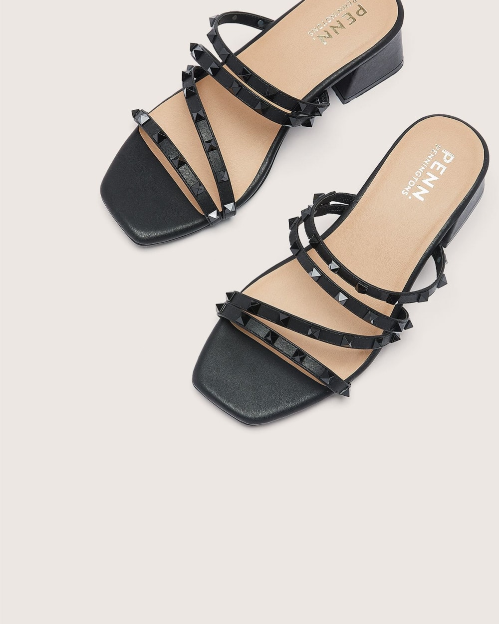 Extra-Wide Width, Strappy Heel Sandal with Studs