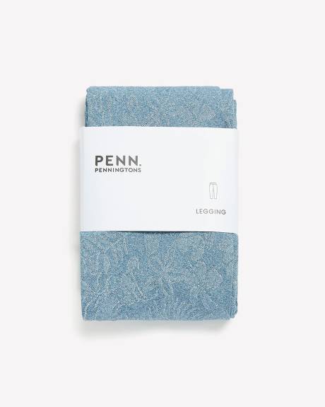 Floral Textured Fashion Capri Legging - PENN. Essentials