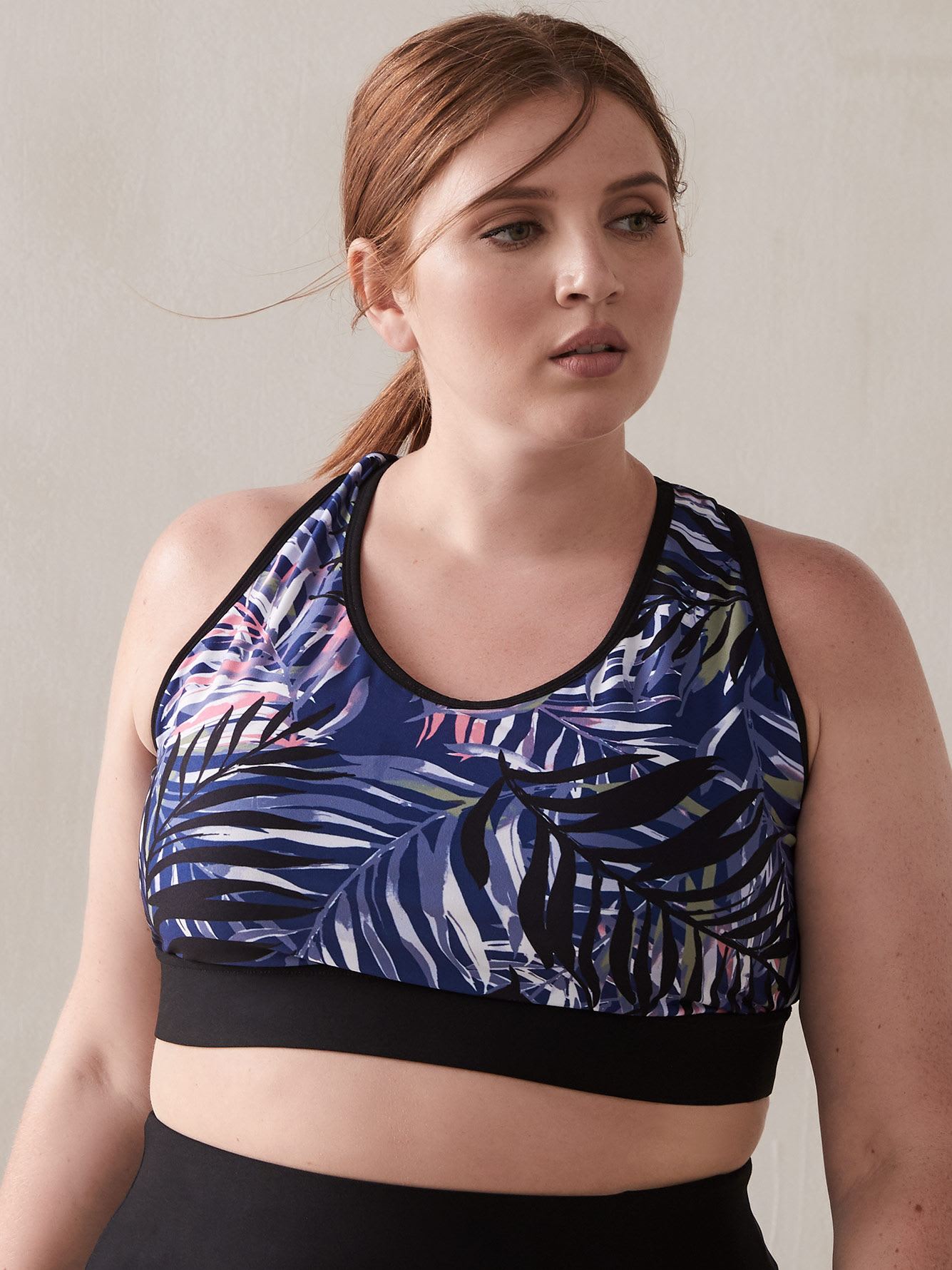 Sports Bra with Contrast Binding Penningtons