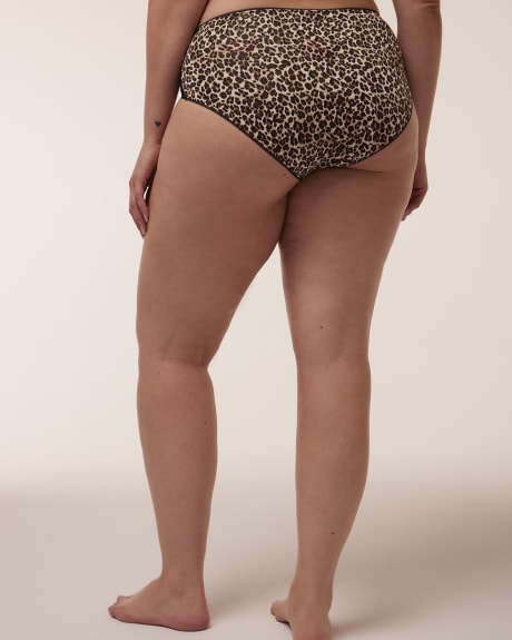 Culotte classique échancrée avec dentelle - Déesse Collection