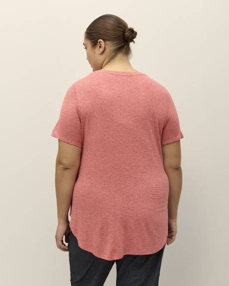 Textured Short-Sleeve Tee - Active Zone
