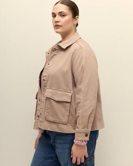 Washed Cotton Utility Jacket