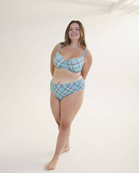 Soutien-gorge contour à imprimé carreauté, avec armatures - ti VOGLIO