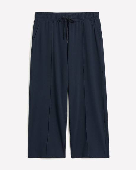 French Terry Wide-Leg High-Waisted Pant - Active Zone