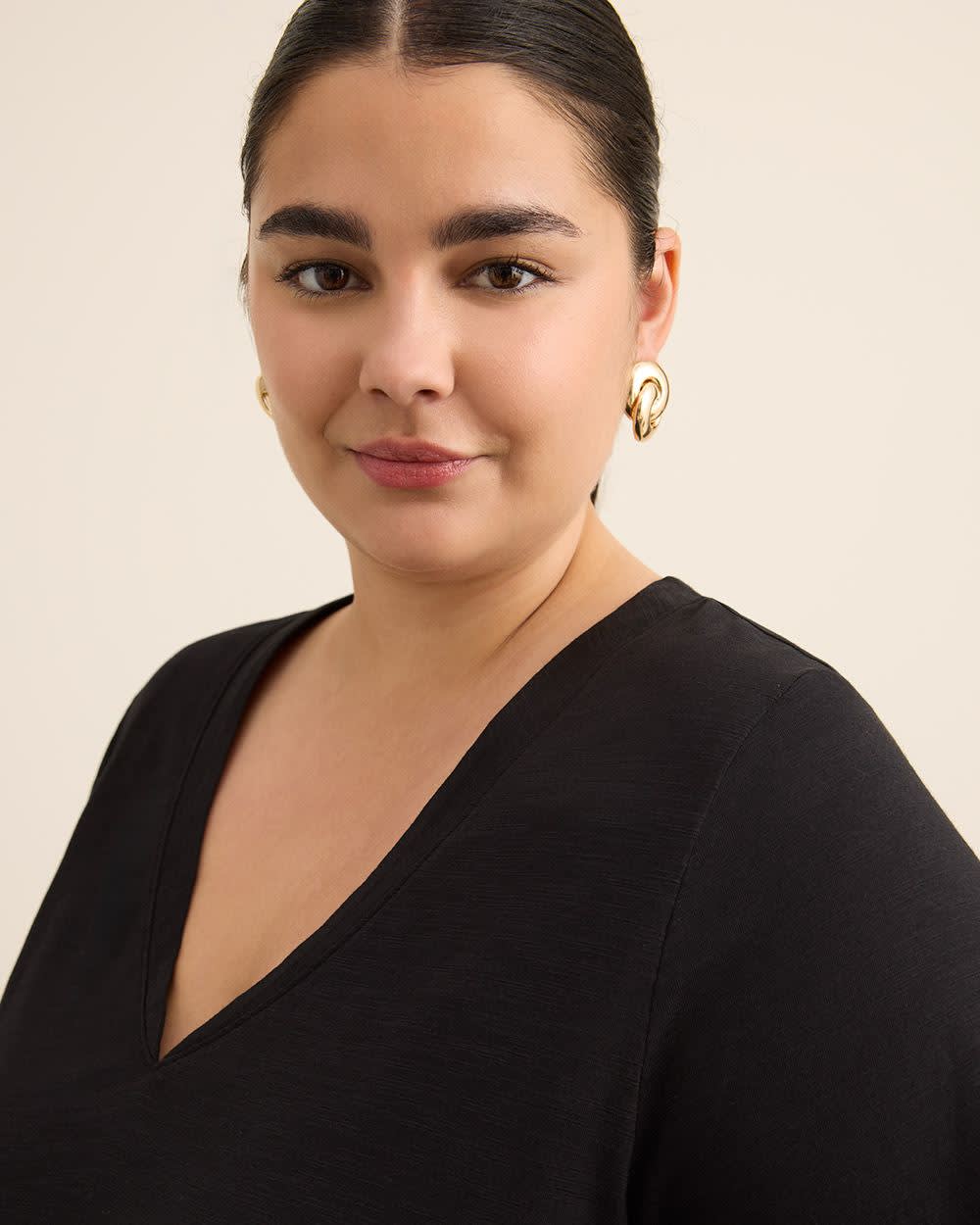 V-Neck Short-Sleeve Swing Top V-Neck Short-Sleeve Swing Top