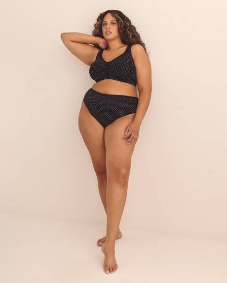 Soutien-gorge en coton noir avec fermeture avant - ti Voglio