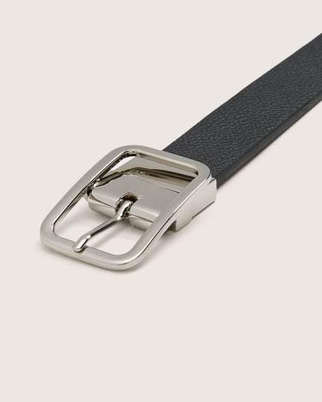 Reversible Faux Leather Belt