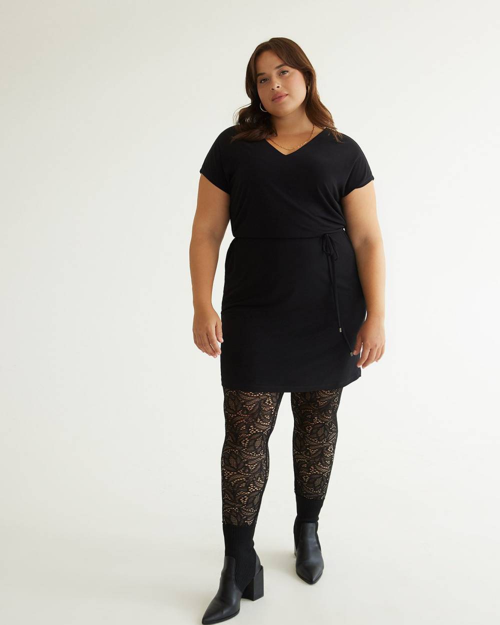 Legging noir dentelle hotsell