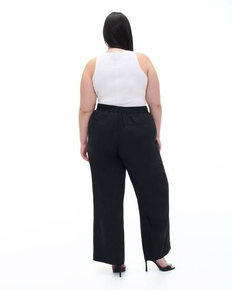 Linen Blend Wide-Leg Pant - Addition Elle