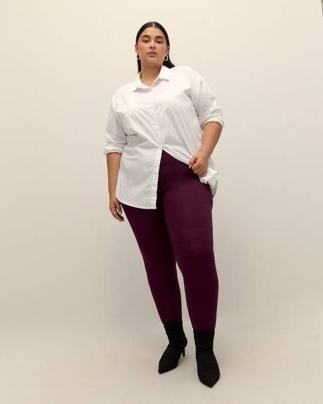 Purple Ponte de Roma Fashion Legging - PENN. Essentials