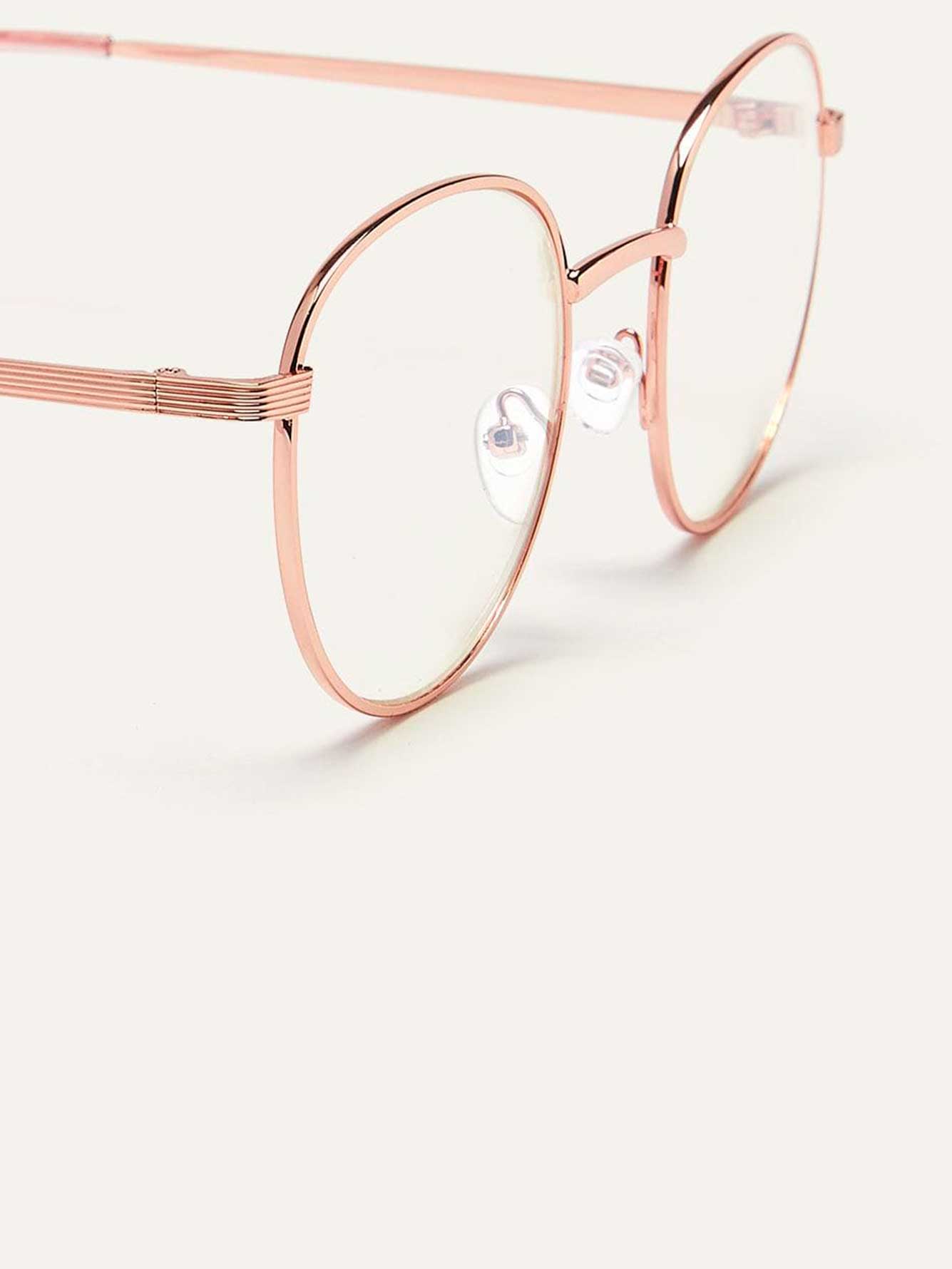 Blue Lens Glasses with Metallic Frame Penningtons