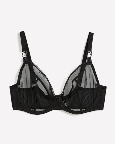 Sheer Mesh Plunge Bra - Curvy Kate