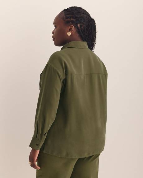 Utility Boxpleat Pocket Shirt - Addition Elle