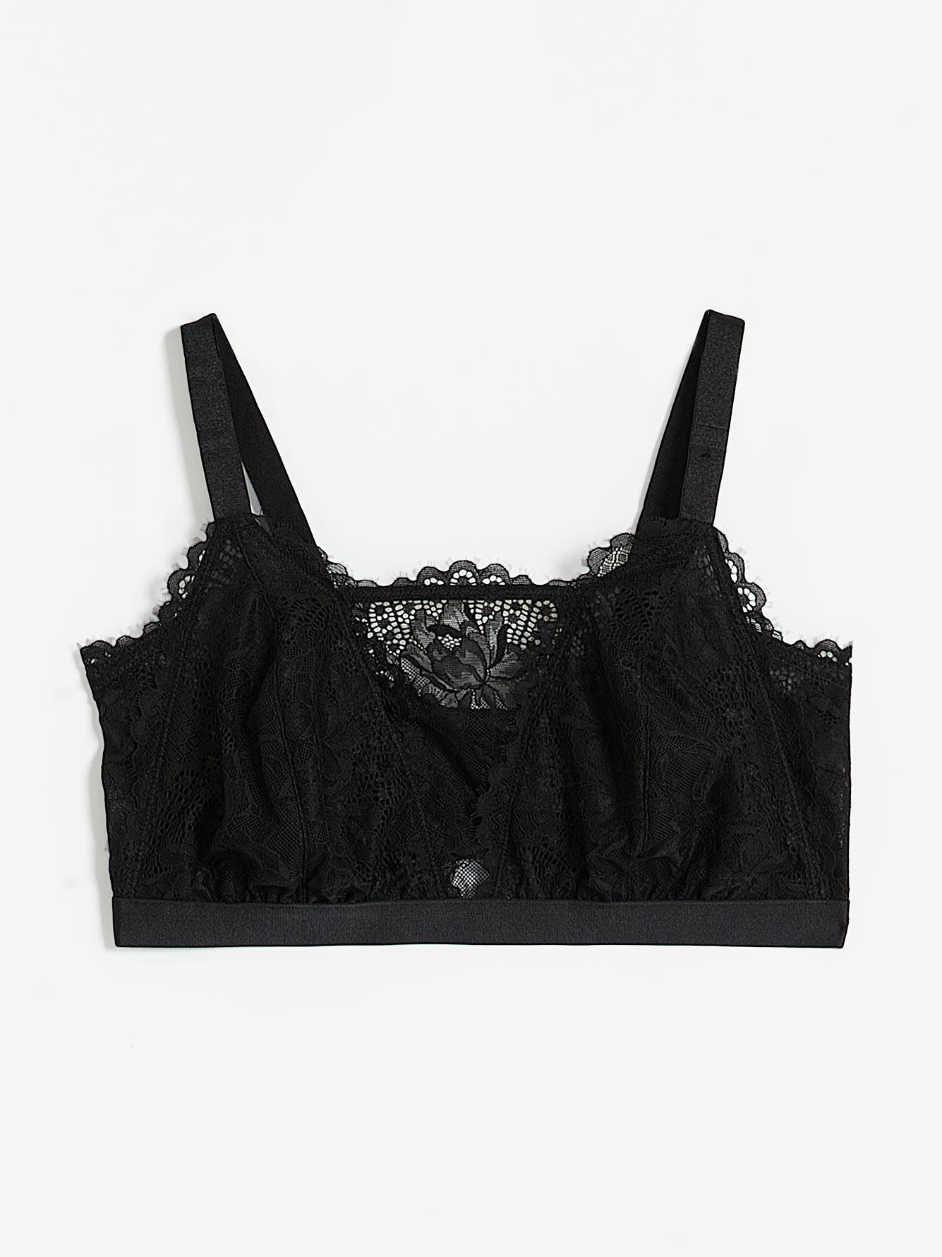 Maya Longline Lace Bralette In Black – Krush Clothing Boutique