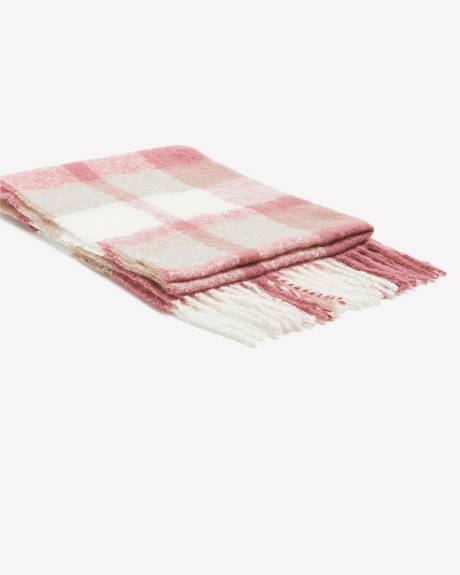 Plaid Bouclé Scarf
