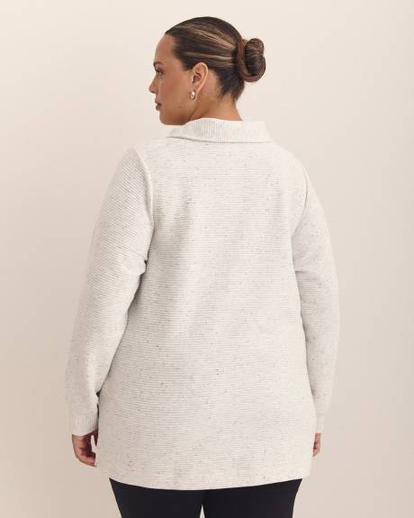 Heather Gray Half-Zip Ottoman Tunic Sweatshirt - Active Zone