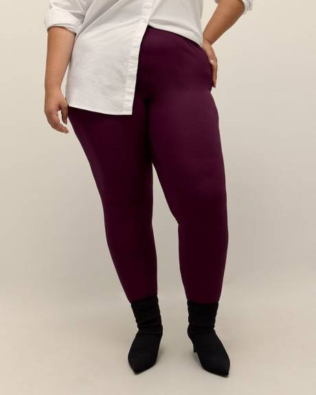 Purple Ponte de Roma Fashion Legging - PENN. Essentials