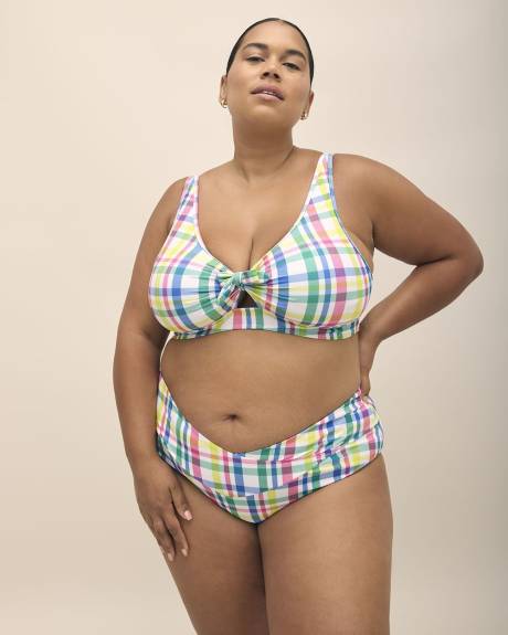 Annie Knotted Bikini Top with Keyhole - Nana The Brand