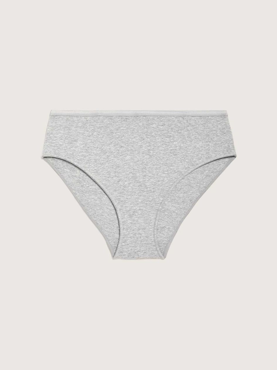 Heathered Cotton High Cut Panty - Addition Elle
