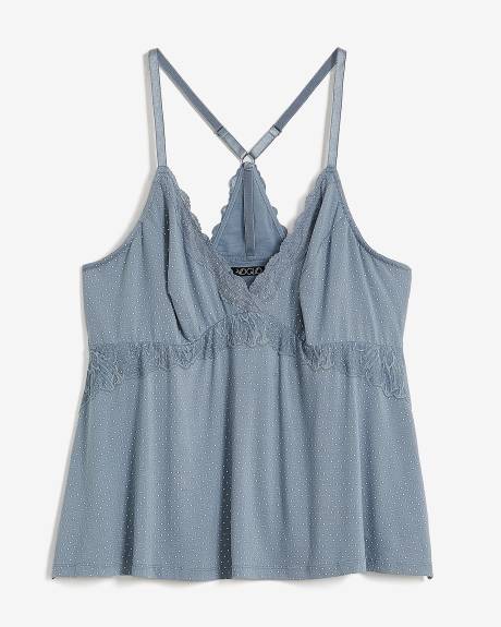 Camisole de nuit avec détails en dentelle, tissu responsable - ti Voglio