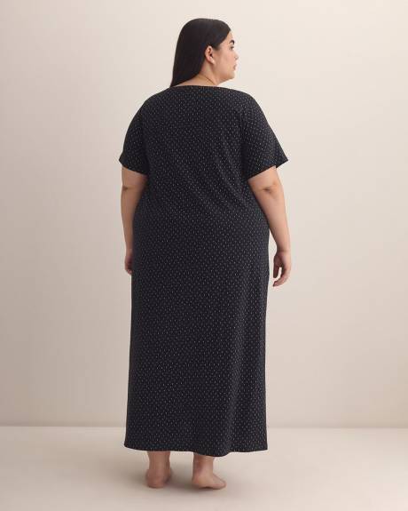 Chemise de nuit longue avec doubles pois - ti Voglio