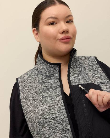 Bonded Fleece Zippered Vest - Active Zone
