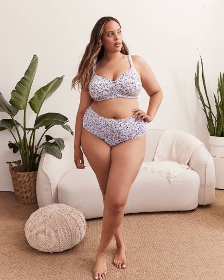 Culotte en microfibre à motif de petits fruits et feuilles - ti Voglio