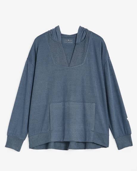 Long Sleeve V-Neck Hoodie - Active Zone