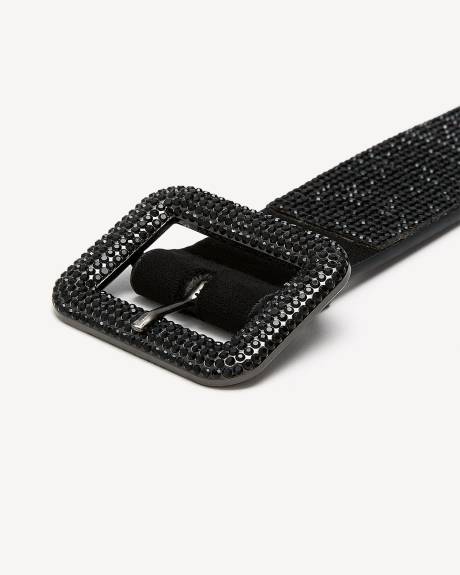 Black Sequins Belt