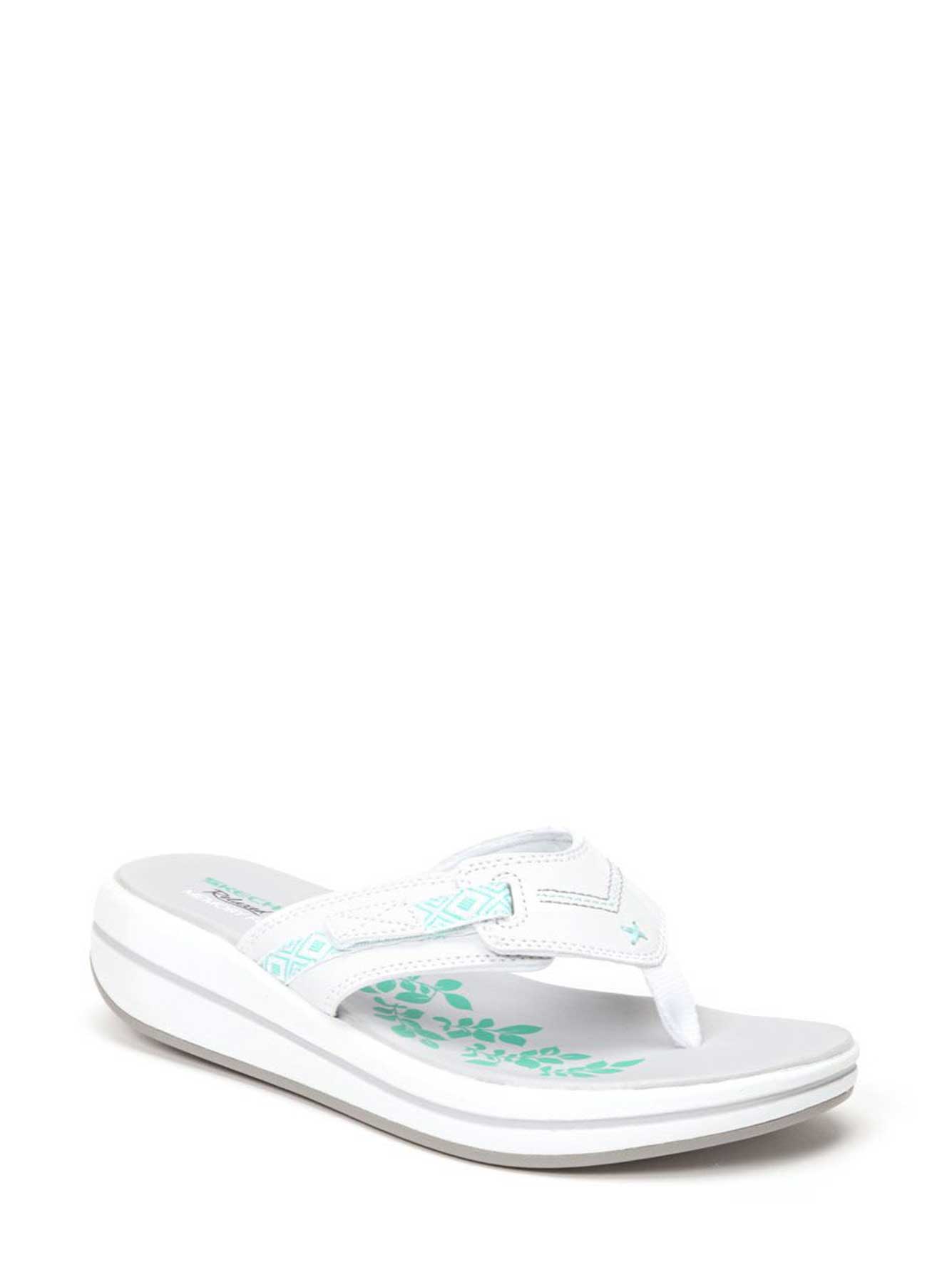wide width wedge flip flops