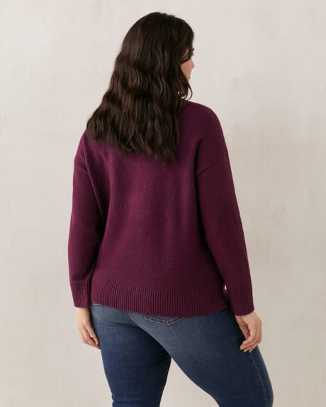 Long Sleeve Jacquard Sweater - In Every Story