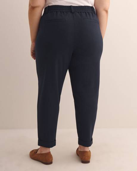 Responsible, Petite, Essential Ponte de Roma Tapered-Leg Pant