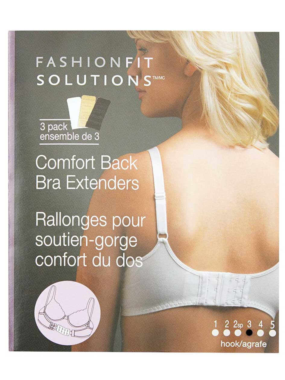 Rallonges pour soutien-gorge à 3 crochets (ensemble de 3)