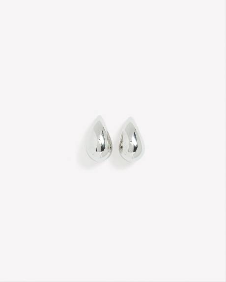 Puffy Tear Drop Earrings